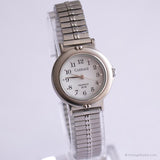 Vintage Round Dial Carriage Indiglo Watch | Steel Bracelet Watch