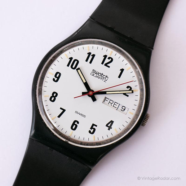 Raro 1983 Swatch Standard GB703 orologio | Swatch Orologio prototipo