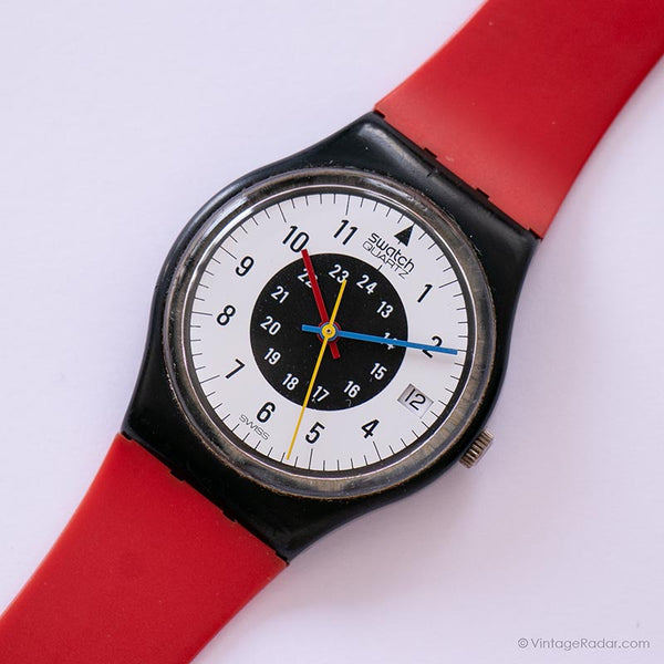1984 Swatch Chrono Tech GB403 Uhr | Seltene 80er -Jahre -Sammlerstücke Swatch