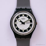 1984 Swatch الغواصين السود GB704 ساعة | تحصيل 1908s Swatch ساعات