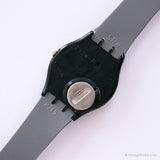 1984 Swatch Black Divers GB704 reloj | 1908 coleccionable Swatch Relojes