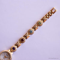 RARE Vintage Jules Jurgensen Watch for Ladies with Colorful Stones