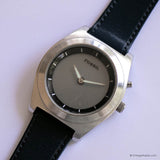 Vintage 40mm Silver-tone Fossil Watch for Men All Stainless Steel