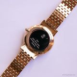 Vintage Gold-Ton Jules Jurgensen Uhr Für Frauen mit schwarzem Zifferblatt