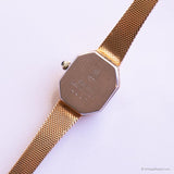 Pequeño tono de oro Jules Jurgensen reloj | Vestido rectangular reloj Antiguo