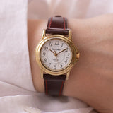 90s Elegant Carriage Watch for Her | Small Vintage Carriage Wristwatch