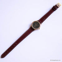 Antiguo Seiko 2838-0050 A0 cuarzo reloj | Pequeña esfera negra Seiko reloj