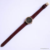 Antiguo Seiko 2838-0050 A0 cuarzo reloj | Pequeña esfera negra Seiko reloj