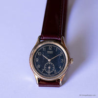 Antiguo Seiko 2838-0050 A0 cuarzo reloj | Pequeña esfera negra Seiko reloj