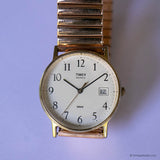 Vintage 90s Timex Quartz Date Watch | 1990s Best Timex USA Watches