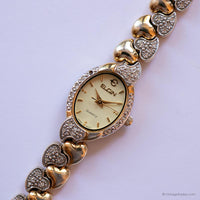 Vintage Elgin Quartz Watch for Ladies | Dainty Two-Tone Occasion Watch