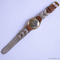 80s Vintage Timex Electric 26080 Mens Wristwatch with Champagne Dial