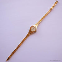 Vintage Heart-Shaped Armitron Watch for Her | Dainty Gold-tone Watch