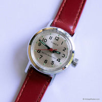 Winzige 90er Timex Mechanisch Uhr für Frauen | 25mm Timex Uhr Jahrgang