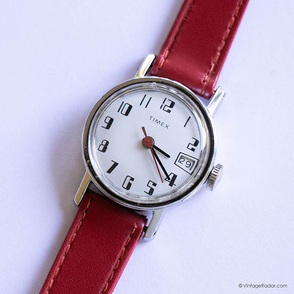 25mm Vintage Timex Date Watch for Women | 90s Retro Timex Ladies Watch