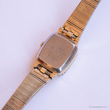 Vintage Gold-tone Seiko Tank Watch for Her | Tiny Rectangular Seiko Watch