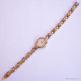 Vintage Gold-tone Pulsar Quartz Watch for Her with Pearly Dial