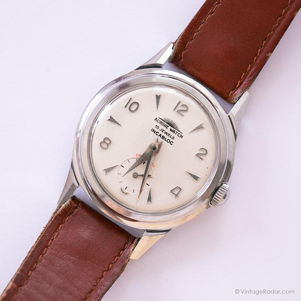 Aurore 15 Juwelen Incabloc Schweizer mechanisch Uhr | Beste Vintage -Uhren