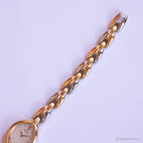 Vintage Gold-tone Pulsar Quartz Watch for Her with Pearly Dial