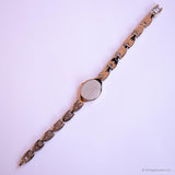 Vintage Gold-tone Pulsar Quartz Watch for Her with Pearly Dial