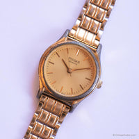 Vintage Gold-tone Pulsar Quartz Watch | Retro Ladies' Wristwatch