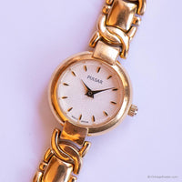 Vintage Pulsar Dress Watch for Her | Pearly Dial & Gold-tone Bracelet