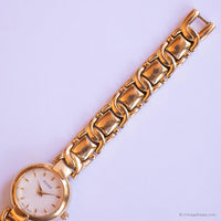 Vintage Pulsar Dress Watch for Her | Pearly Dial & Gold-tone Bracelet