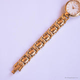 Vintage Pulsar Dress Watch for Her | Pearly Dial & Gold-tone Bracelet