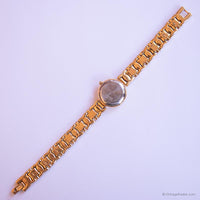 Vintage Pulsar Dress Watch for Her | Pearly Dial & Gold-tone Bracelet