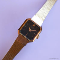 Vintage Black-Dial Citizen Quartz Watch | Citizen Tank Watch for Women