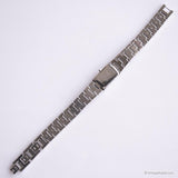 Tono d'argento vintage Elgin Guarda le donne con braccialetto in acciaio inossidabile