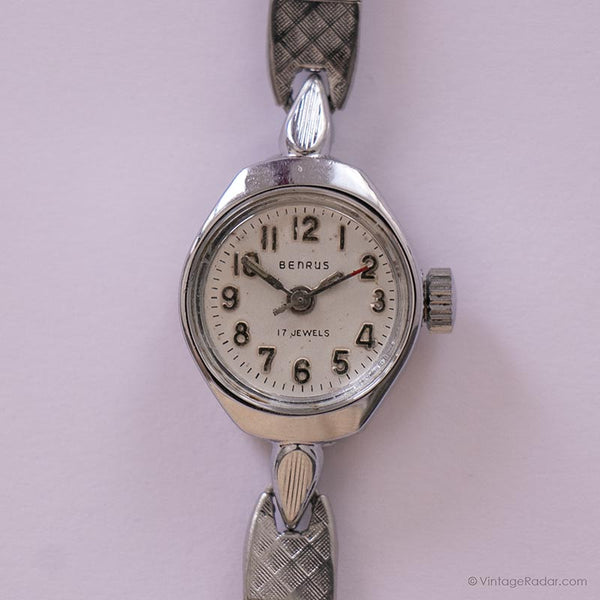 Silver-Tone 17 Jewels Benrus Mechanical Watch | Vintage Ladies Watch ...