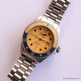 Vintage Chipie Submarine Watch for Men with Yellow Dial Made in France