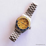Vintage Chipie Submarine Watch for Men with Yellow Dial Made in France