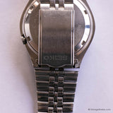 Vintage Seiko 5 Automatic 7009-3170 A2 Day Date Watch for Men Black Dial