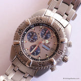 Vintage Festina Chrono Bike Date Watch for Men with Blue Sub-dials