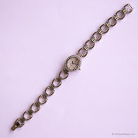Zierlich Vintage Elgin Uhr für Frauen | Elegant Silberton Oval Uhr