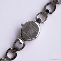 Dainty Vintage Elgin Watch for Women | Elegant Silver-tone Oval Watch
