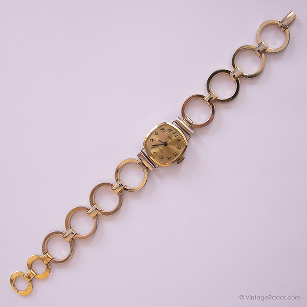 HERZFELD 17 Jewels Gold-Tone Mechanical Watch | Ladies Vintage Watch ...