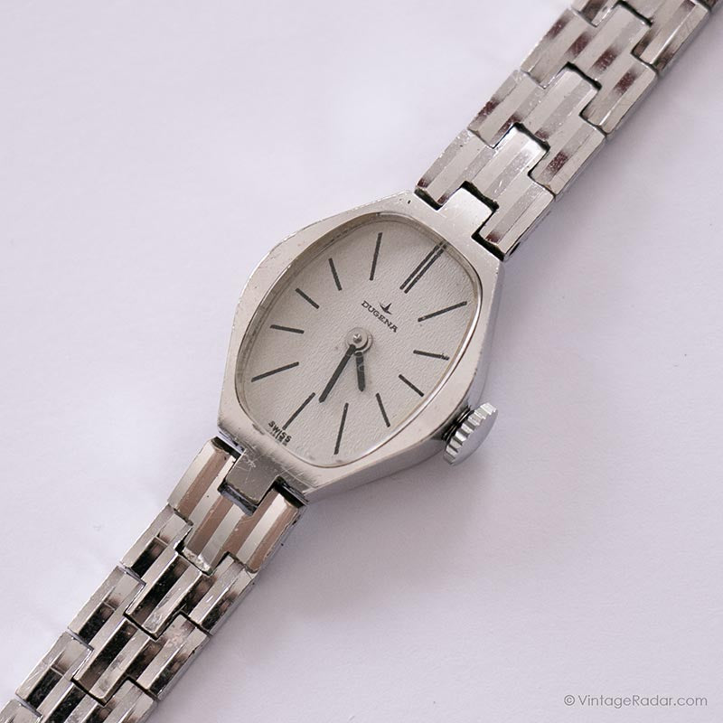 Rare Silver-tone Dugena Mechanical Watch | Best Vintage Ladies Watches ...