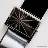 Vintage Dolce & Gabbana Time Watch for Women Silver-tone Rectangular Case