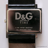Vintage Dolce & Gabbana Time Watch for Women Silver-tone Rectangular Case