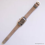 Vintage Nomea Tank Watch for Ladies Swiss Movement & Gray Strap