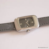 Vintage Nomea Tank Watch for Ladies Swiss Movement & Gray Strap