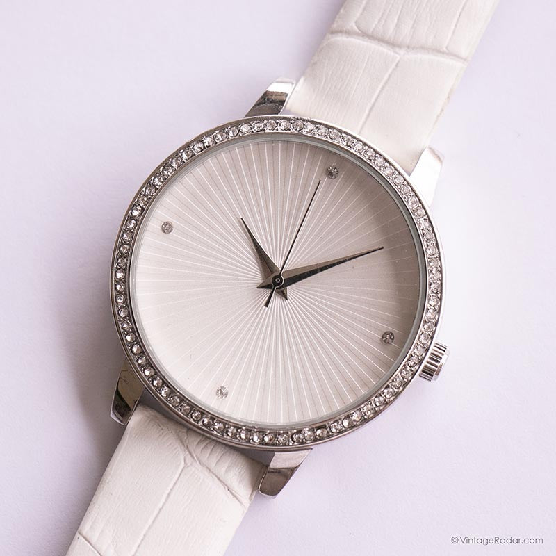 Pre-owned Silver-tone Manhattan by Croton Watch with White  display picture 2