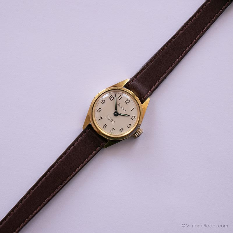 Vintage Antichoc Pratina Mechanical Watch | Gold-tone Ladies Watch ...
