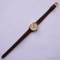 Anticichoc vintage Pratina Mecánico reloj | Damas de tono de oro reloj