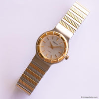 Vintage Two-tone Gruen Watch for Her with Stainless Steel Bracelet