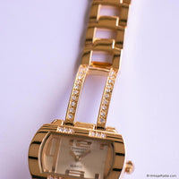 Vintage Gold-tone Embassy by Gruen Ladies' Watch with White Gemstones