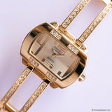 Vintage Gold-tone Embassy by Gruen Ladies' Watch with White Gemstones